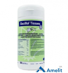 Серветки для дезінфекції  Bacillol AF (Bode), банка 100 шт./пак.