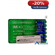 Інструмент ручний K-Reamers M-Access №30, 25 мм (Dentsply Maillefer), 6 шт./пак. Інструмент ручний K-Reamers M-Access №30, 25 мм (Dentsply Maillefer), 6 шт./пак.